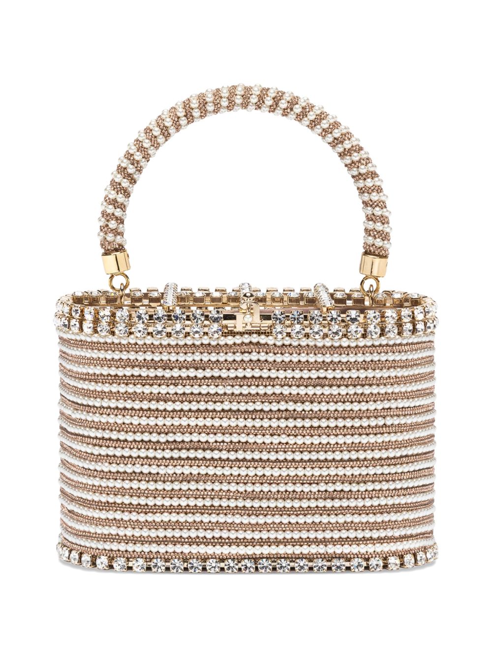 Borsa con cristalli Holli Libellula in oro rosa Rosantica - donna 
