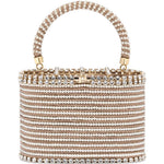 Borsa con cristalli Holli Libellula in oro rosa Rosantica - donna 