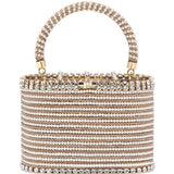 Borsa con cristalli Holli Libellula in oro rosa Rosantica - donna 