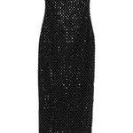 Abito lungo con perline in nero Rotate - donna 