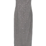 Abito lungo con decorazione in grigio Rotate - donna 