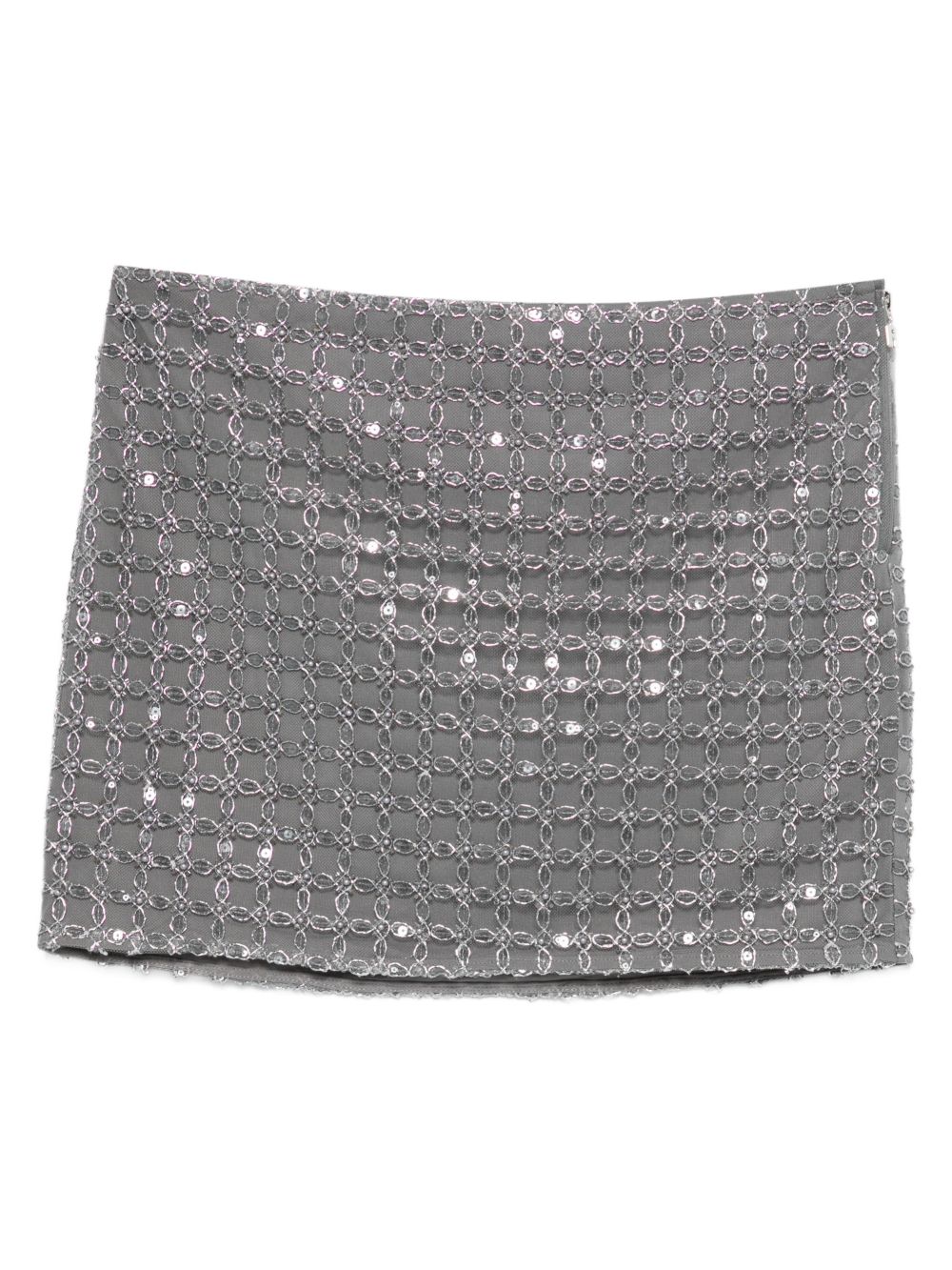 Minigonna con decorazione in grigio Rotate - donna 
