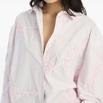 Camicia oversize in rosa Rotate - donna 