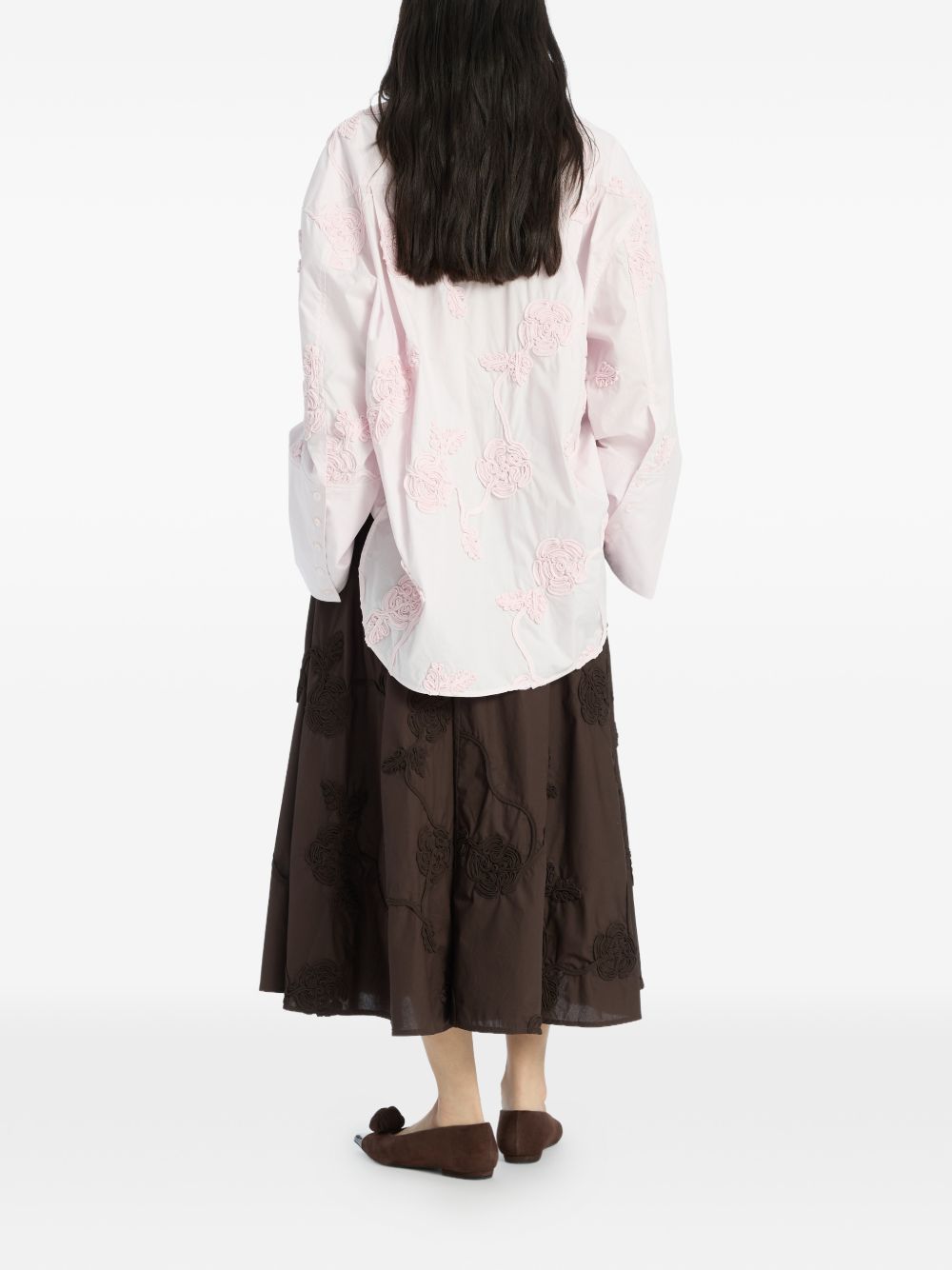 Camicia oversize in rosa Rotate - donna 