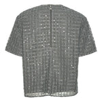 T-shirt con decorazione in grigio Rotate - donna 