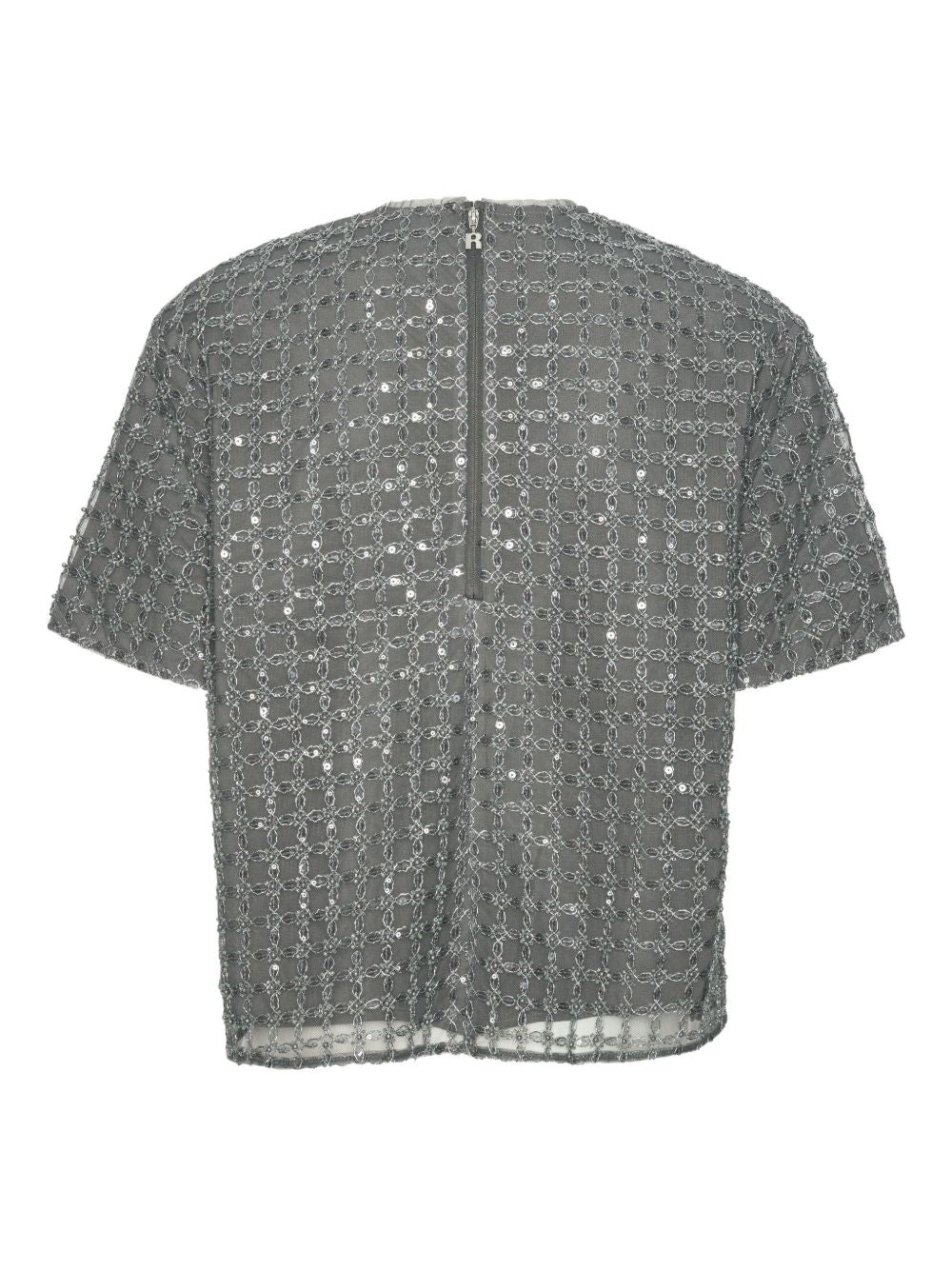 T-shirt con decorazione in grigio Rotate - donna 
