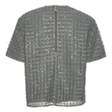T-shirt con decorazione in grigio Rotate - donna 