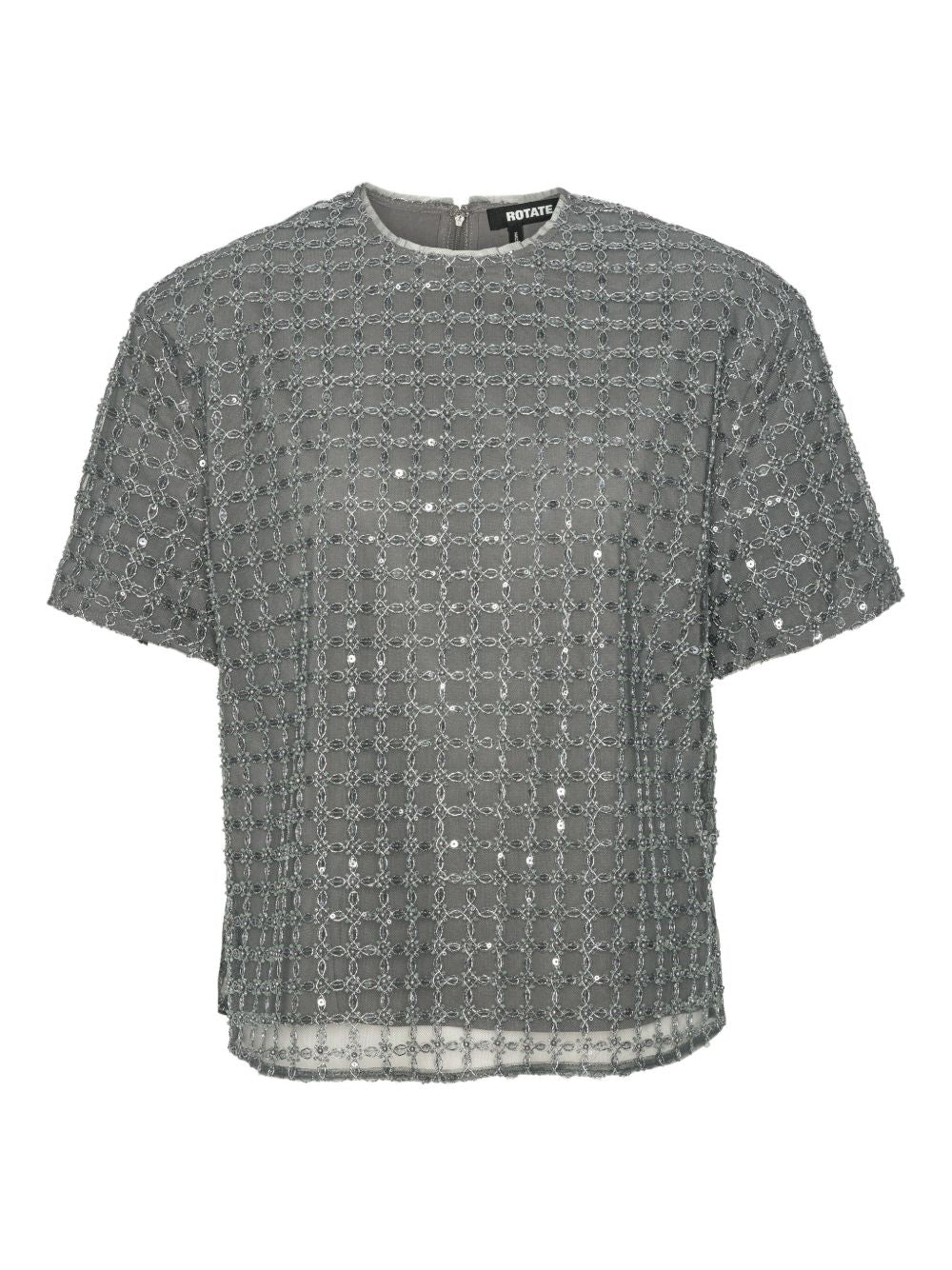 T-shirt con decorazione in grigio Rotate - donna 