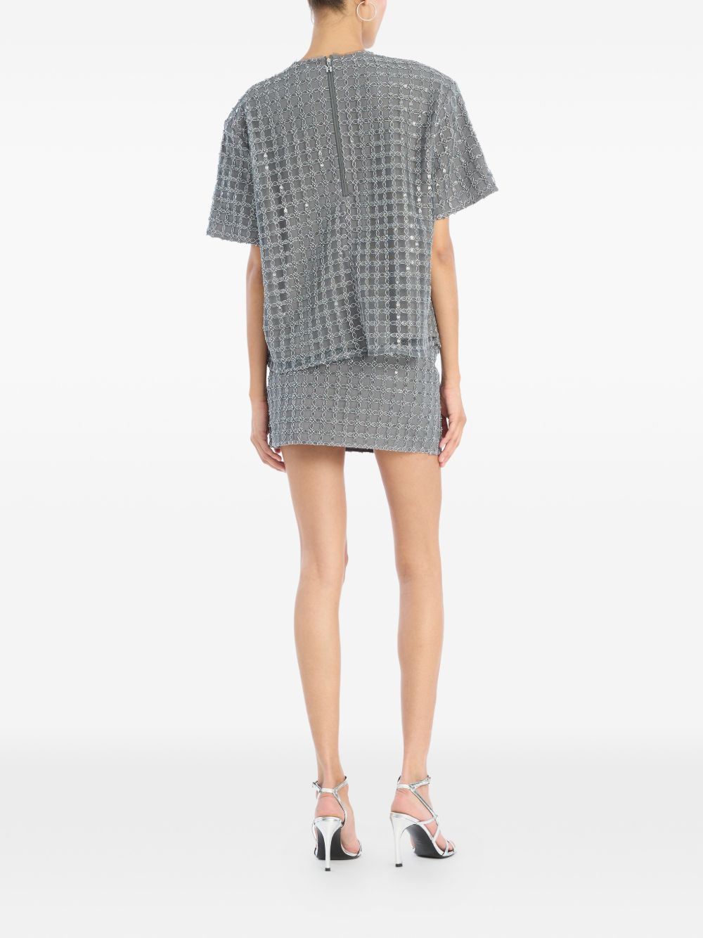 T-shirt con decorazione in grigio Rotate - donna 
