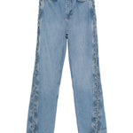 Jeans con laccetti in blu Rotate - donna 
