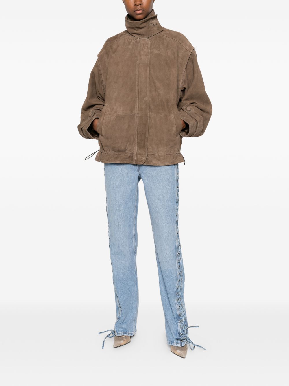 Jeans con laccetti in blu Rotate - donna 