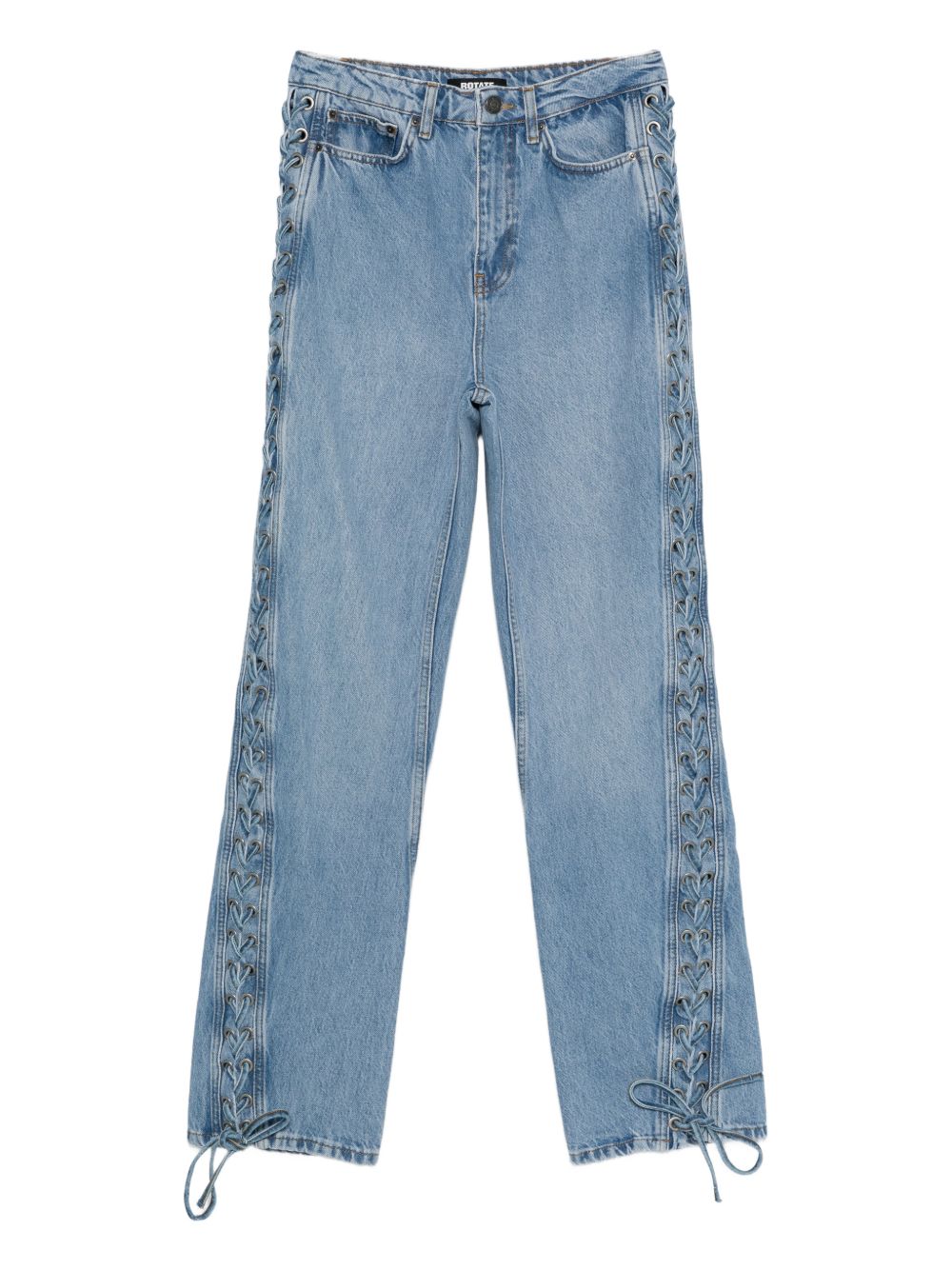 Jeans con laccetti in blu Rotate - donna 