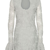 Abito corto con motivi floreali in grigio Rotate - donna 