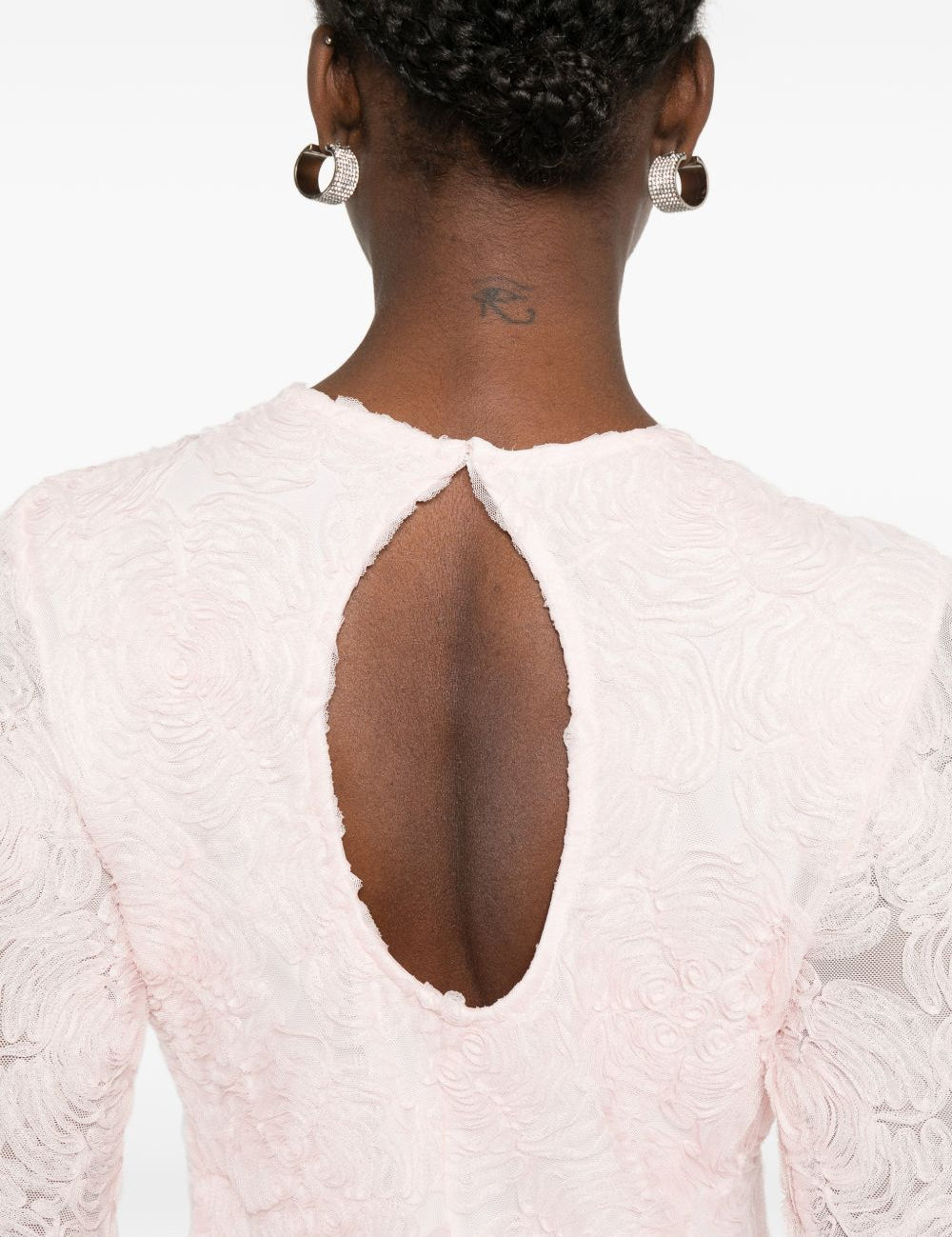 Abito corto con motivi floreali in rosa Rotate - donna 