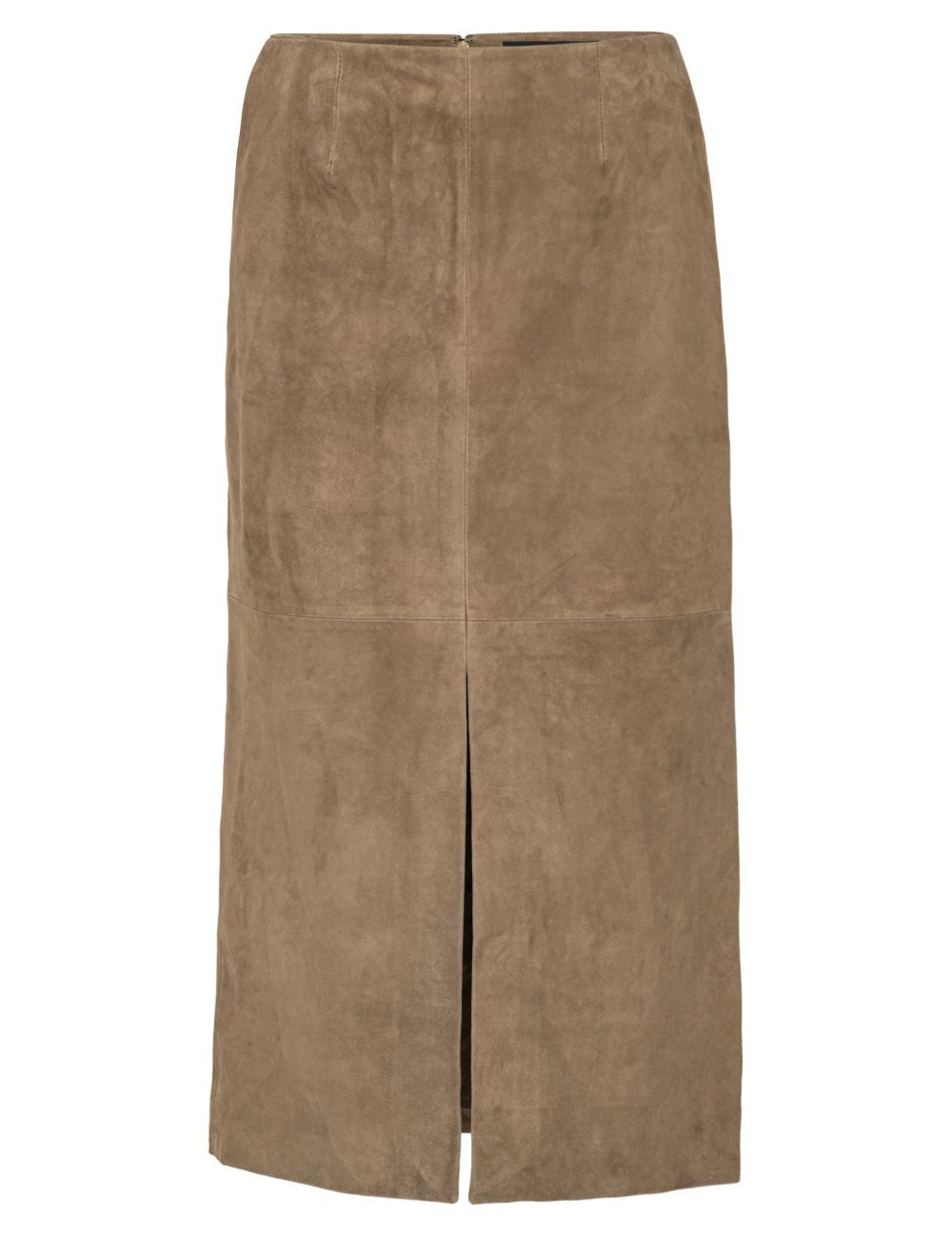 Gonna midi con spacco in marrone Rotate - donna 