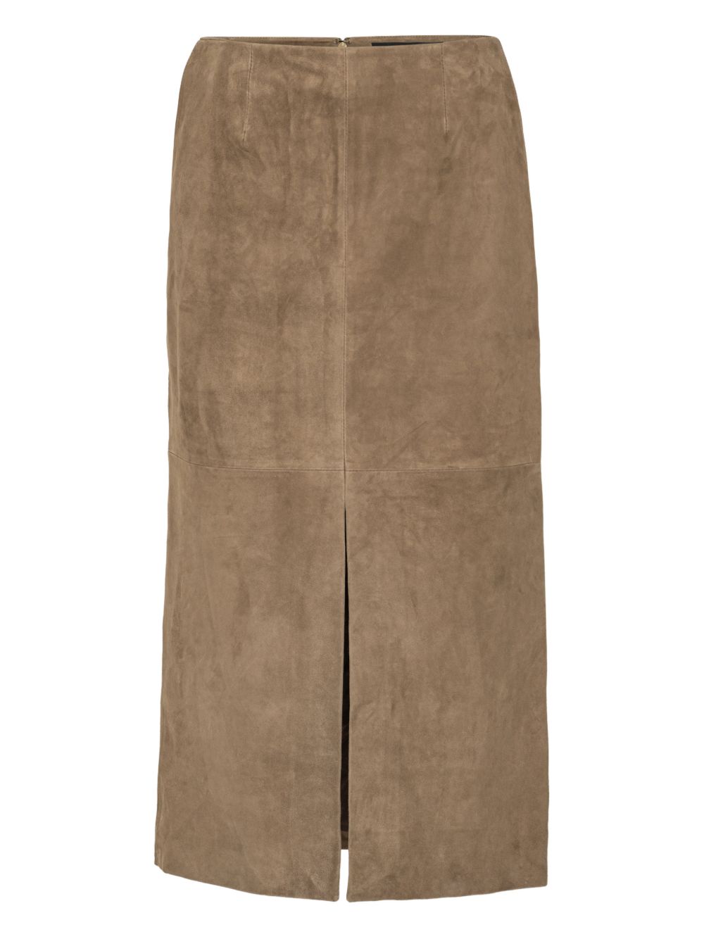 Gonna midi con spacco in marrone Rotate - donna 