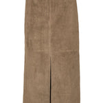 Gonna midi con spacco in marrone Rotate - donna 