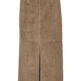 Gonna midi con spacco in marrone Rotate - donna 