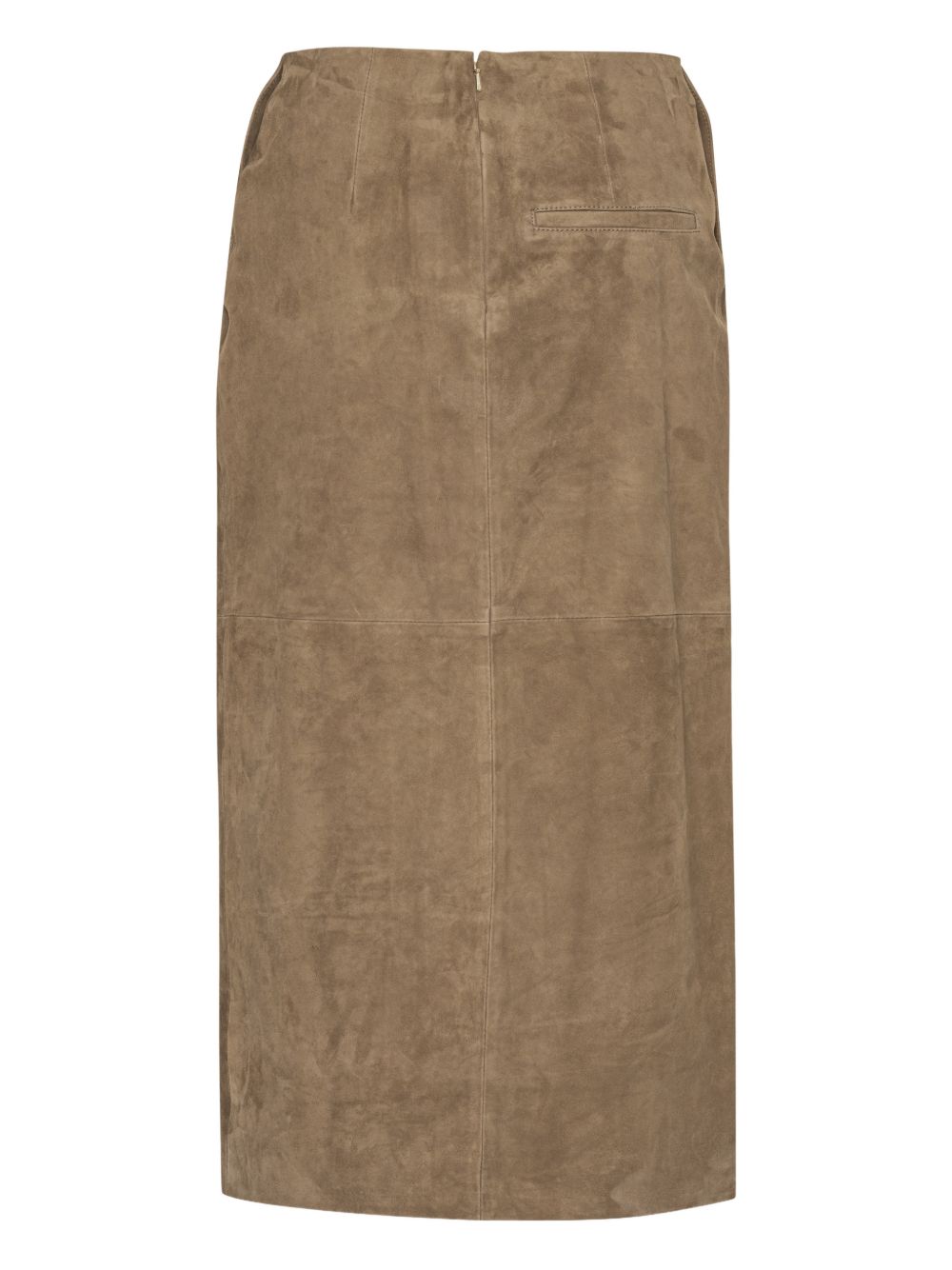 Gonna midi con spacco in marrone Rotate - donna 
