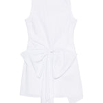 Abito corto con fiocco in bianco Rotate - donna 