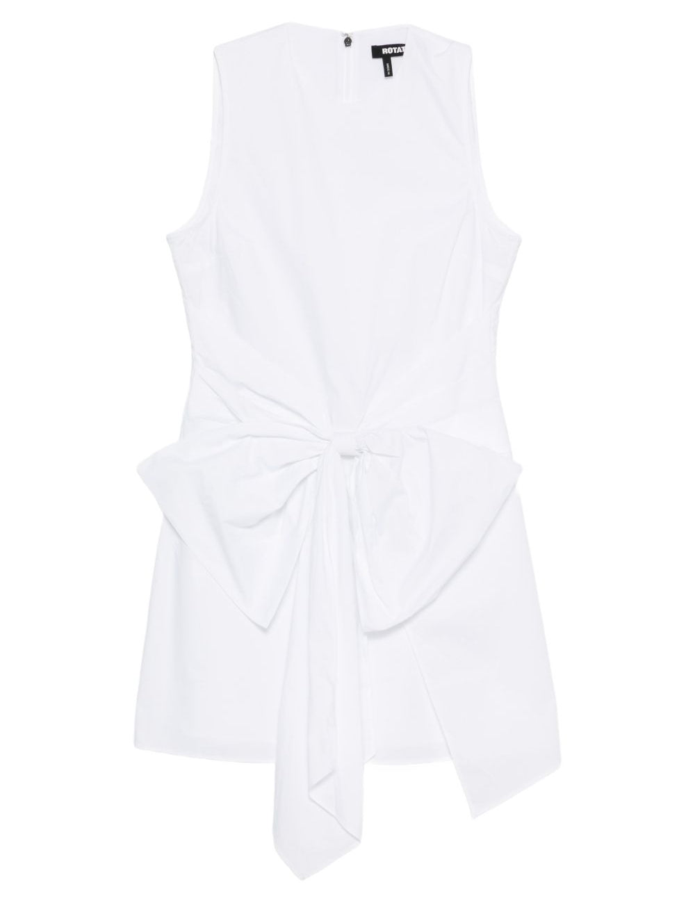 Abito corto con fiocco in bianco Rotate - donna 