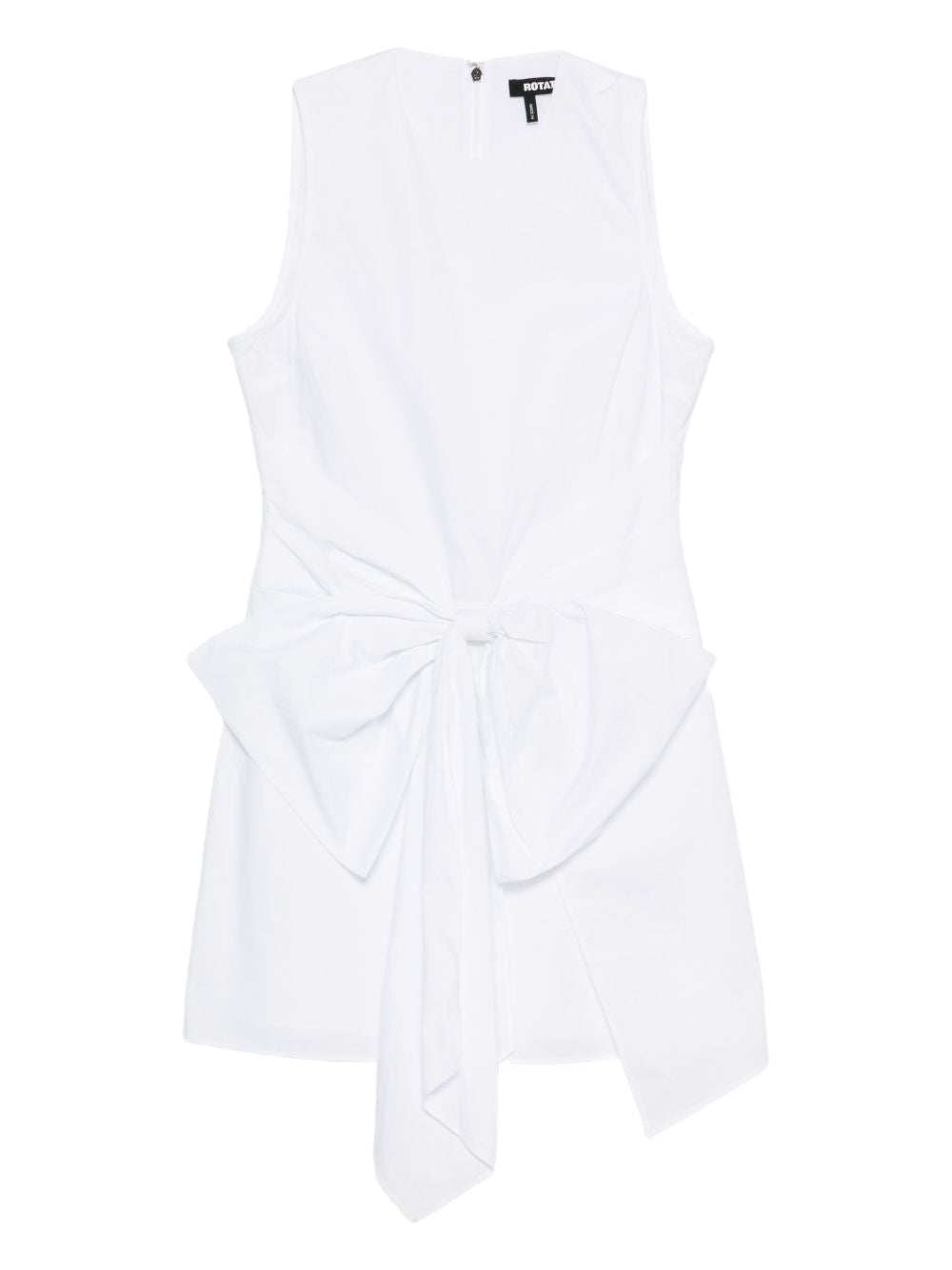 Abito corto con fiocco in bianco Rotate - donna 
