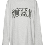 T-shirt con logo in grigio Rotate - donna 