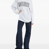 T-shirt con logo in grigio Rotate - donna 
