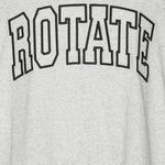 T-shirt con logo in grigio Rotate - donna 
