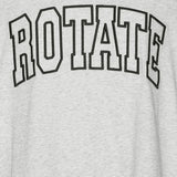 T-shirt con logo in grigio Rotate - donna 