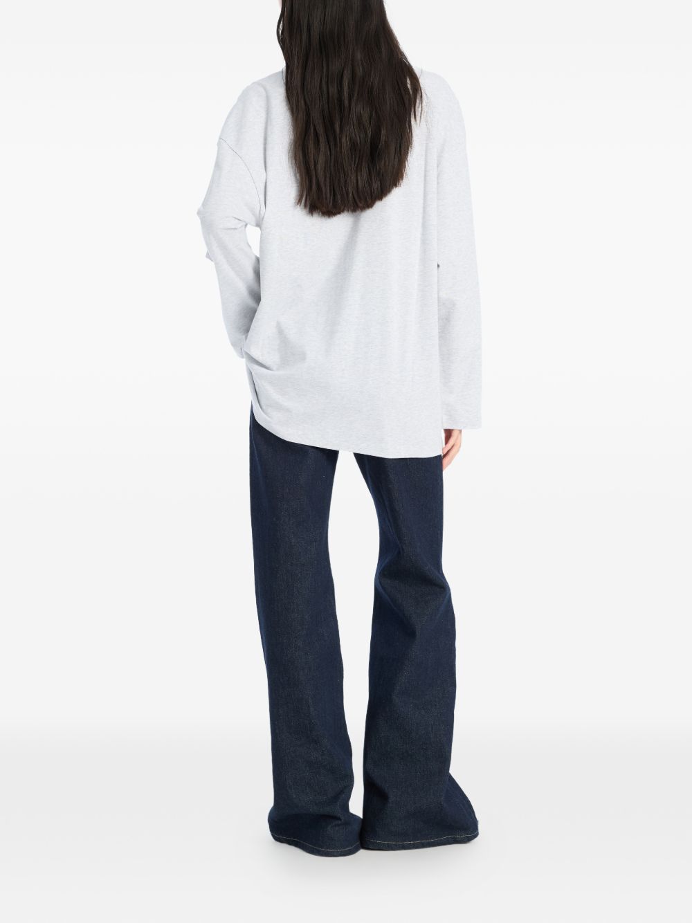 T-shirt con logo in grigio Rotate - donna 