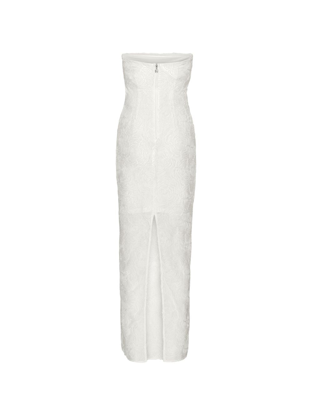 Abito lungo senza spalline in bianco Rotate - donna 