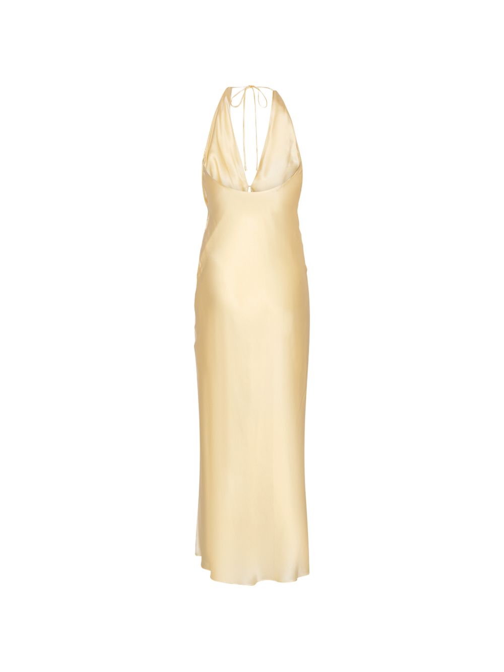 Abito lungo in chiffon giallo ROTATE - donna 