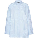 Camicia oversize con fiori in azzurro ROTATE - donna 