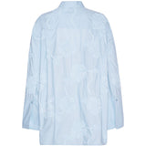 Camicia oversize con fiori in azzurro ROTATE - donna 