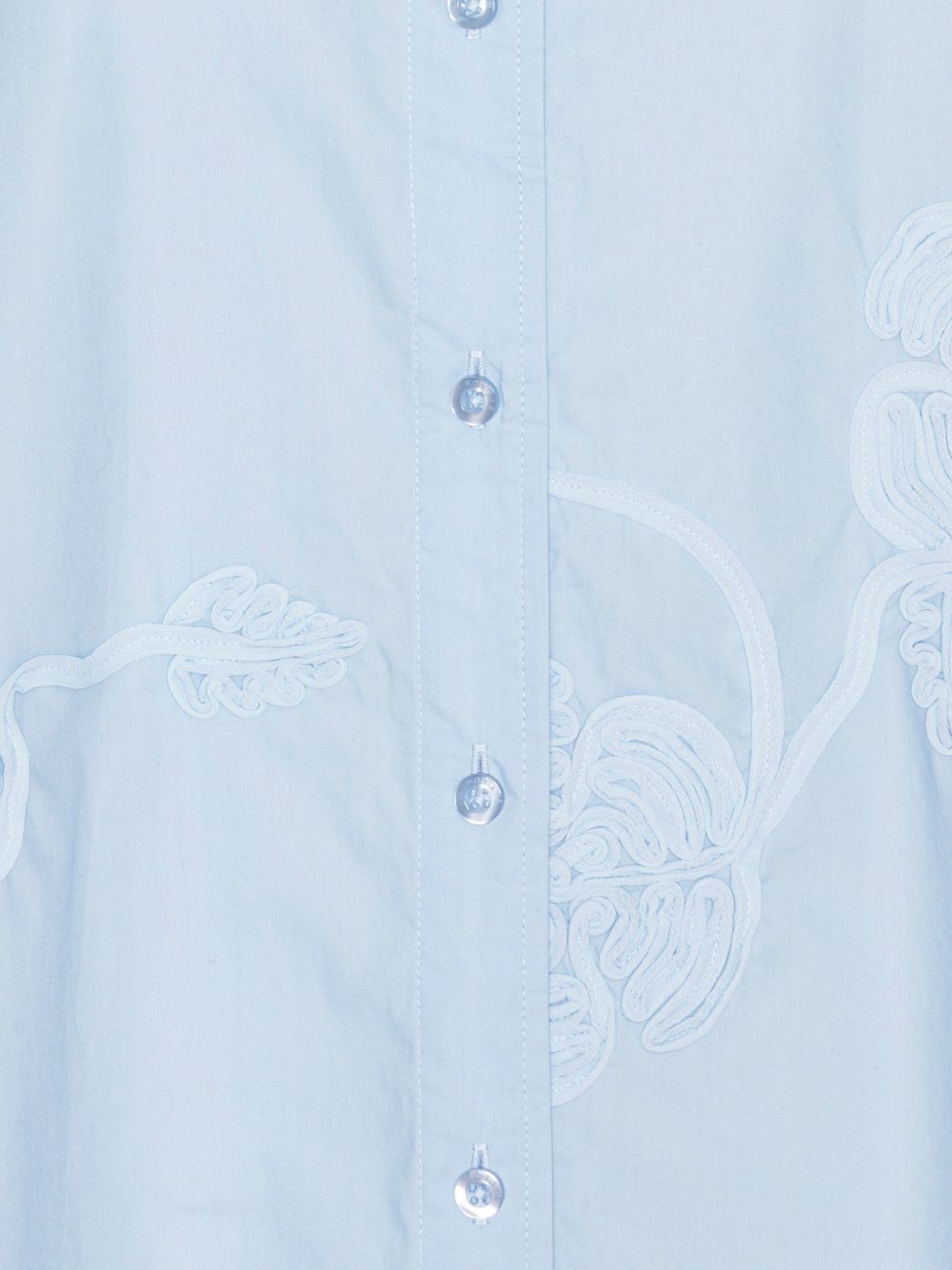 Camicia oversize con fiori in azzurro ROTATE - donna 
