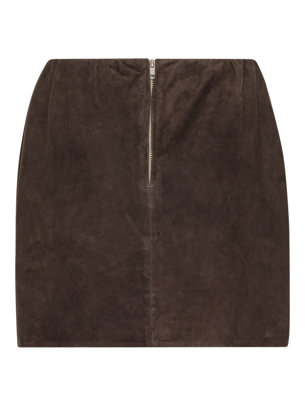 Minigonna in pelle scamosciata in marrone Rotate - donna 