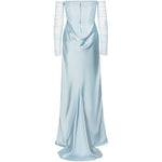Abito lungo in azzurro ROTATE - donna 