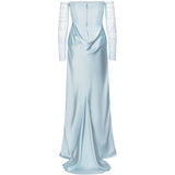 Abito lungo in azzurro ROTATE - donna 