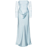 Abito lungo in azzurro ROTATE - donna 