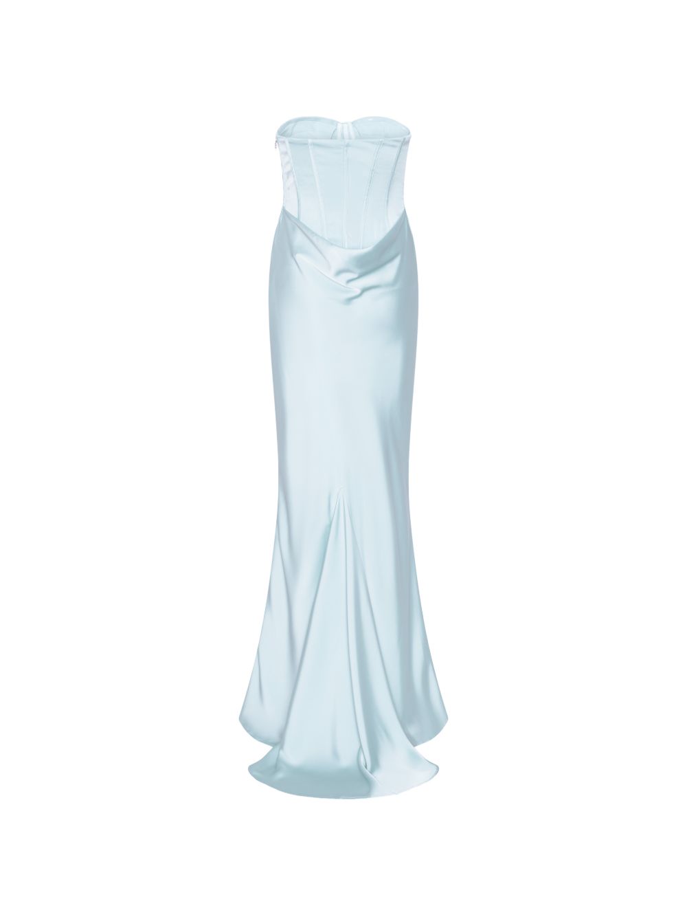 Abito lungo con corsetto in azzurro ROTATE - donna 