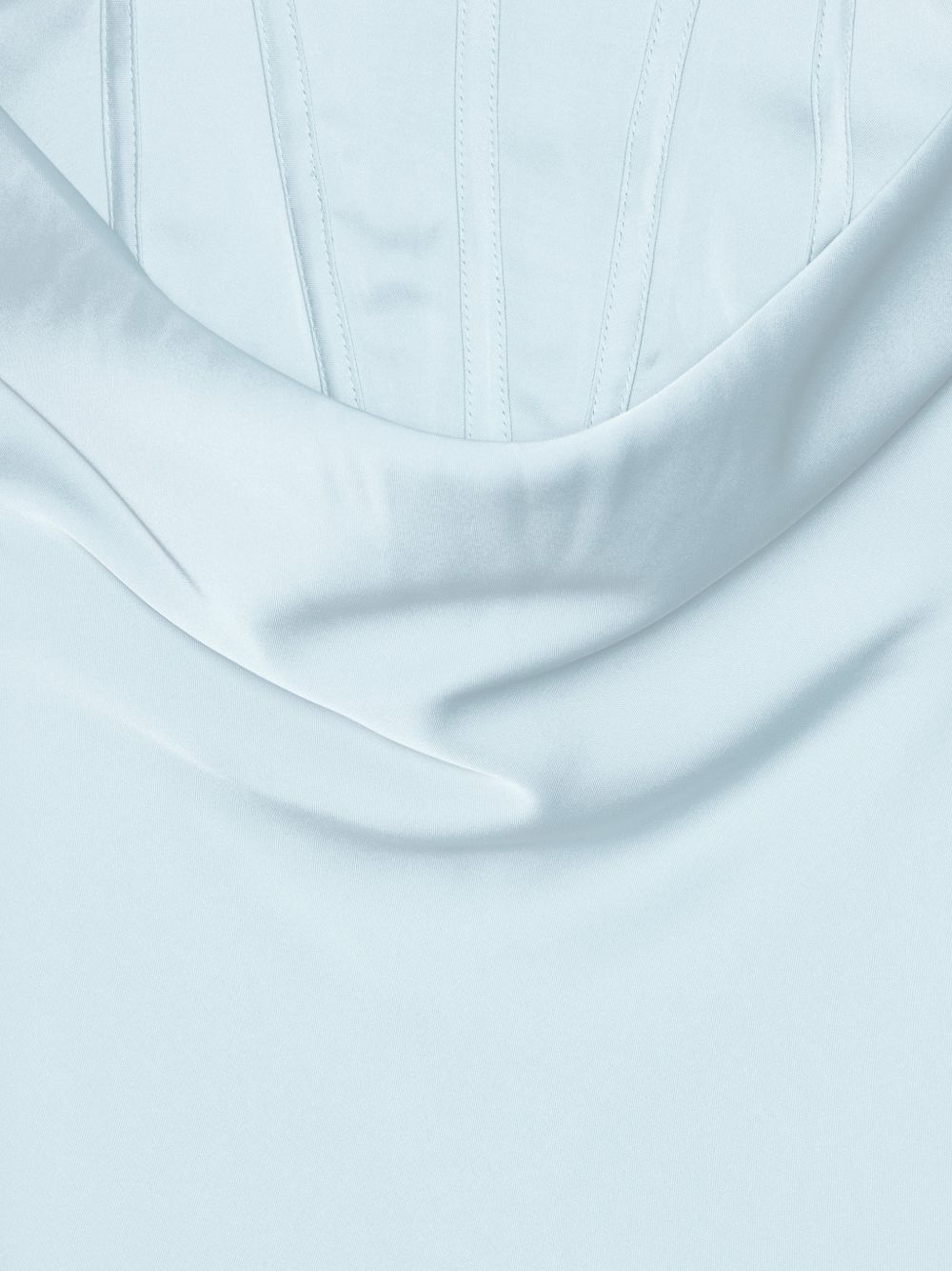 Abito lungo con corsetto in azzurro ROTATE - donna 