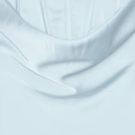 Abito lungo con corsetto in azzurro ROTATE - donna 