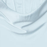 Abito lungo con corsetto in azzurro ROTATE - donna 