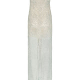 Abito midi in pizzo in grigio Rotate - donna 