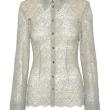 Camicia in pizzo in grigio Rotate - donna 