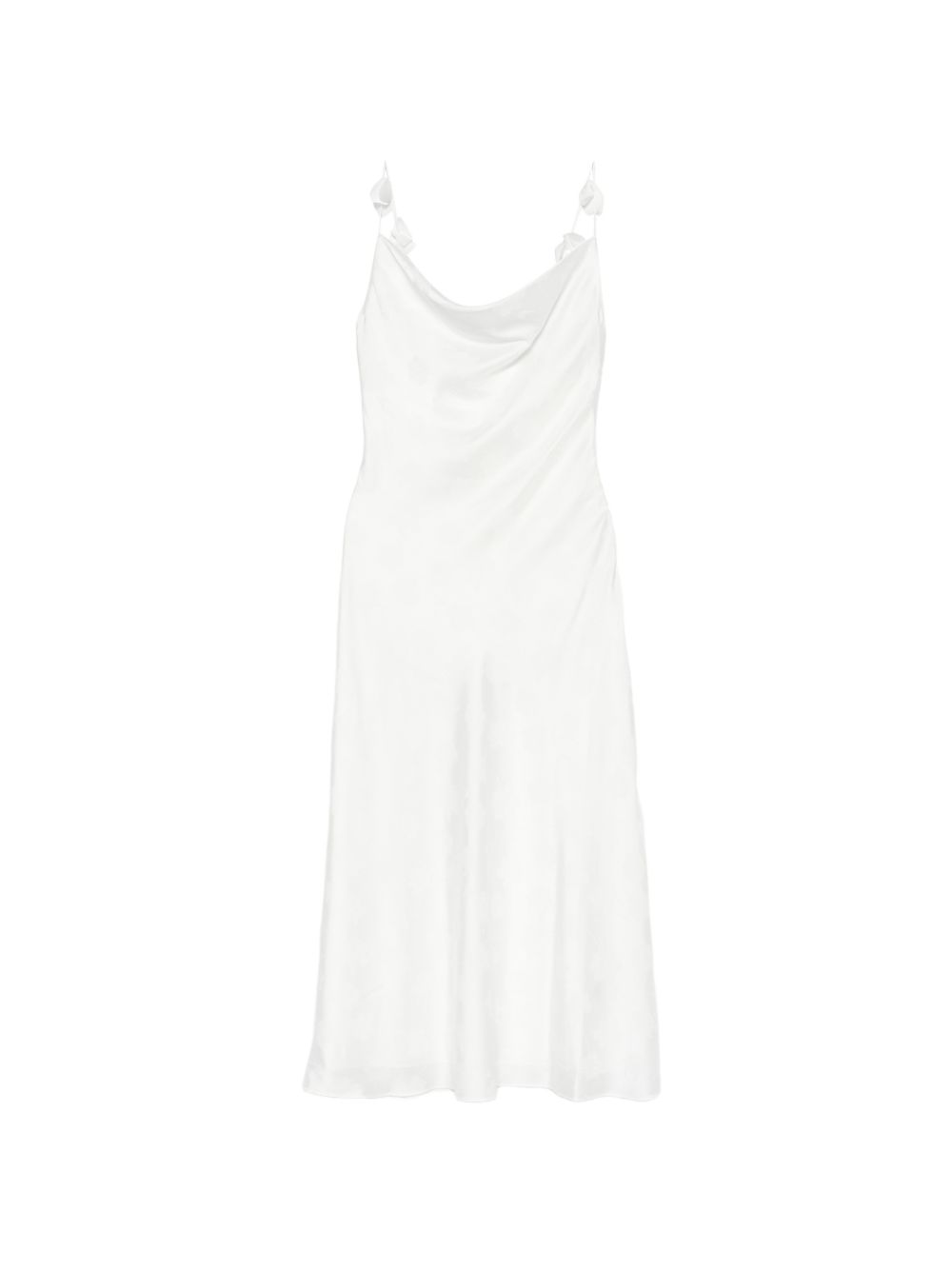 Abito a fiori jacquard in bianco Rotate - donna 