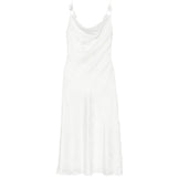Abito a fiori jacquard in bianco Rotate - donna 