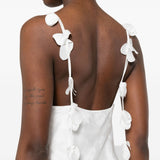 Abito a fiori jacquard in bianco Rotate - donna 