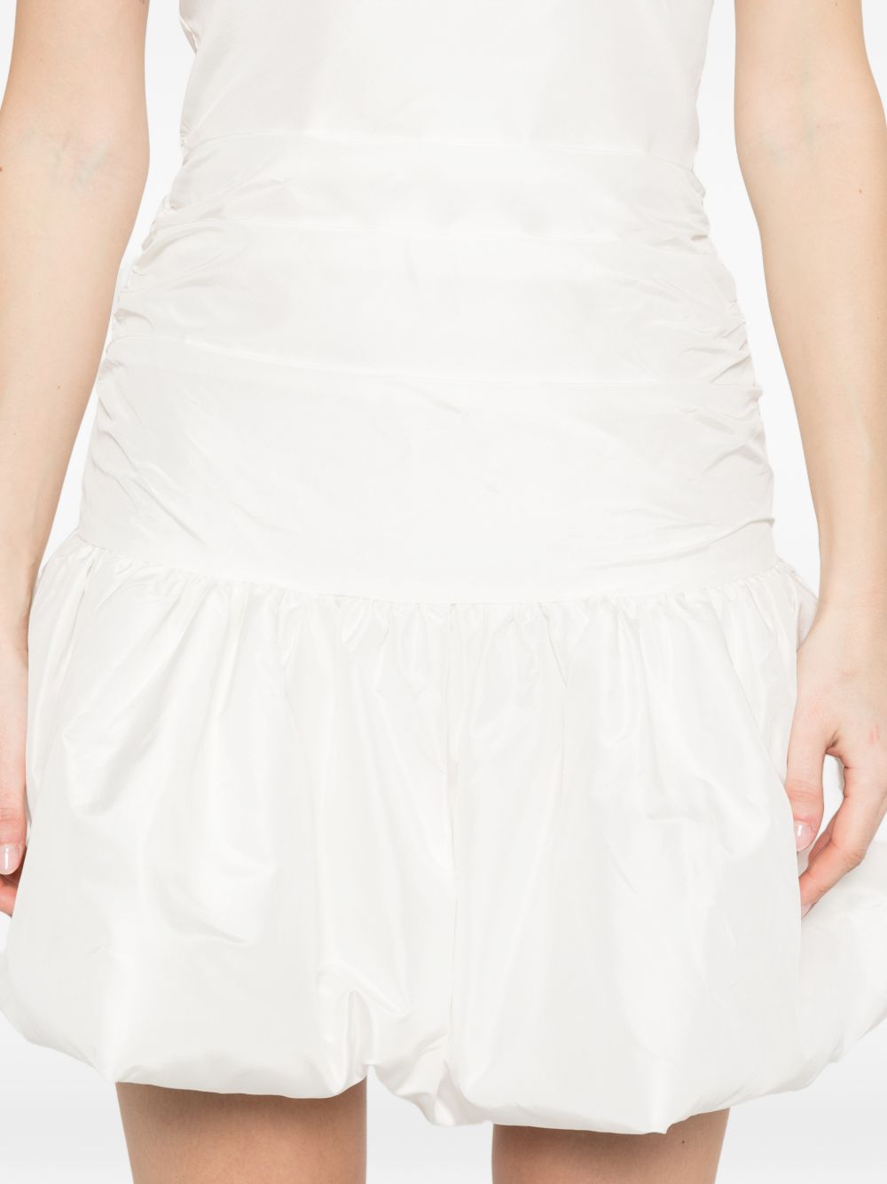 Abito corto con balze in bianco Rotate - donna 
